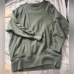 Aerie Tunic Sweatshirt with pockets XS, Dark Green